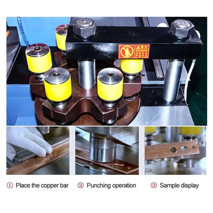 A pump busbar processing machine A pump busbar processing machine
